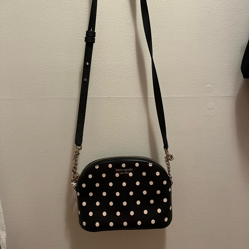 Kate Spade New York Spencer Small Cabana Dot Dome Crossbody Bag - Black Multi